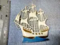 Стар КОЛЕКЦИОНЕРСКА РУСКА ИГРАЧКА ПЛАТНОХОД КОРАБ ВЕТРОХОД от СССР ПЕРИОД 47621, снимка 6