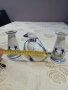 порцеланов прекрасен сет свещници с фигура на пате , снимка 8