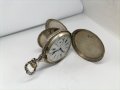 голям сребърен джобен часовник , снимка 8