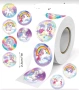 100 бр Еднорог Unicorn Пони микс малки самозалепващи лепенки стикери за ръчна изработка за подарък, снимка 2