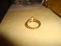 КРЪСТОВИДЕН ПОЗЛАТЕН СТОМАНЕН МОДЕН АРТ ПРЪСТЕН 24990, снимка 4