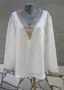 4XL Нова бяла блуза с дантела , снимка 1
