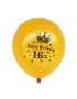 16 години години Happy Birthday цветни голям латекс балон рожден ден украса парти , снимка 1