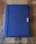 папка луксозна за документи кожена синя Марксман Marksman Размер А4, снимка 1