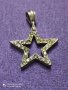 Сребърна висулка с камъни, снимка 1 - Колиета, медальони, синджири - 39619114