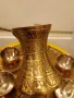 Стар бронзов арабски ориенталски Ислам Исламик Ислям сервиз за кафе старинен сервиз стар бронз , снимка 12