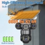 Соларна Камера с 3 Обектива 12MP, 4G 6K UHD, Нощно Виждане и Детекция на Движение, снимка 5