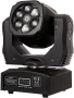 Преносими LED сценични светлини с движеща се глава и управление (6x12W + лазер), снимка 7