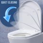 Тоалетна седалка Mass Dynamic Soft Close D-образна, бяла, снимка 8
