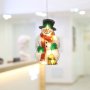 LED Светеща Коледна декоративна фигурка Снежен човек, 25cm, снимка 1 - Декорация за дома - 42703949