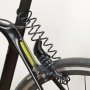 Стоманено - кабелен катинар за велосипед с код за заключване, снимка 4