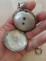 Турски джобен сребърен часовник с кюстек, снимка 5
