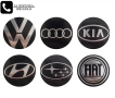 Алуминиеви стикери 65мм за тасове / за капачки за джанти / за Volkswagen VW Audi Renault Mazda Kia, снимка 1