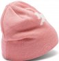 Puma - Оригинална зимна  розова шапка , снимка 1 - Шапки - 39569344