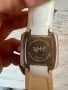 Бял часовник APPERTIFF с гумена каишка Stainless steel back и е Water resistant 100 metres , снимка 4
