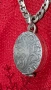 Сребърен синджир със винтидж сребърен медальон - муска - кутийка с тайник, амулет, сребро 13,82 гр, снимка 3