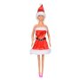 Коледна кукла, Коледна Барби, 30см, снимка 1 - Кукли - 42792895