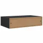 vidaXL Стенни рафтове с чекмеджета, 2 бр, черни, 40x23,5x10 см, МДФ, снимка 9