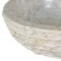 vidaXL Мивка, мрамор, 40 см, кремава, снимка 3