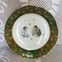 Старинна порцеланова чиния- Наполеон и Жозефин , снимка 1