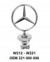 Емблема Mercedes Benz метал,мерник W212/W221 -OEM 221880086, снимка 1 - Аксесоари и консумативи - 39387409