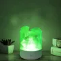 USB RGB настолна лампа с Хималайска Пушена Каменна Сол на Кристали, снимка 3