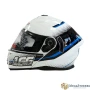 Модуларна Каска 166 - Размер S, M, L, XL - Бяло/Синьо, снимка 1