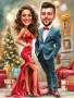 Персонализирана коледна карикатура, снимка 3