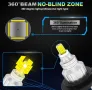 Sycreek комплект LED крушки за фарове H7, 360 LED фар за мъгла (H7 LED Fog Light), 2 броя, снимка 5
