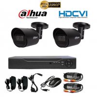 1080P Full HD комплект - пентабриден DVR + 2 камери DAHUA + кабели + захранване, снимка 1 - Комплекти за видеонаблюдение - 28799452