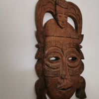 Африканска Тутси маска , снимка 6 - Антикварни и старинни предмети - 36543219