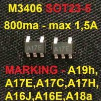 M3406 SOT23-5 SMD MARKING - A19h,A17K,А17E,A17C,A17H,A16J,A16E,A18a STEP-DOWN CONVERTER - 2 БРОЯ 