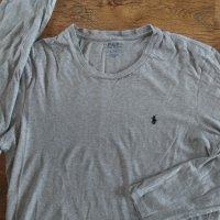 Polo Ralph Lauren L/S CREW-CREW-SLEEP TOP Grey - страхотна мъжка блуза М, снимка 6 - Блузи - 44406094