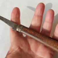 стара сгъваема ножка с дървена дръжка - 3 бр. нож ножче ножове, снимка 18 - Антикварни и старинни предмети - 44355171