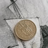 Монета - Великобритания - 1 шилинг | 1958г., снимка 1 - Нумизматика и бонистика - 42814731