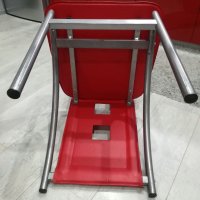 Червени трапезни столове - 2 бр, снимка 4 - Столове - 39833789