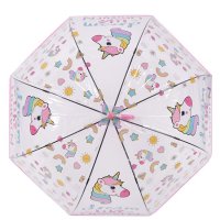 Автоматичен детски прозрачен чадър за дъжд еднорог Dream Like Unicorn 80,5 см, снимка 1 - Чадъри - 42875027