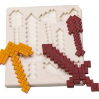 Лего Сабя саби Майнкрафт minecraft силиконов молд форма фондан гипс, снимка 1 - Форми - 36887487