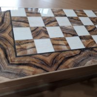 50*50 см луксозна дървена табла за ценители и поле за шах   