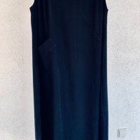 Дълга черна свободна рокля MARQUE NOIRE, снимка 2 - Рокли - 34240284