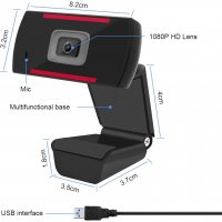Нова USB Уеб камера за компютър, лаптоп с микрофон 720p , снимка 2 - Други - 36826382