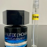 Отливки от La Nuit De L'Homme Bleu Electrique YSL Yves Saint Laurent 2ml 5ml 10ml, снимка 3 - Мъжки парфюми - 34560286