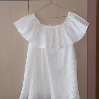 Бяла рокля Zara, снимка 1 - Рокли - 34109387