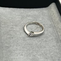 Сребърен пръстен с цирконии, снимка 1 - Пръстени - 44423655