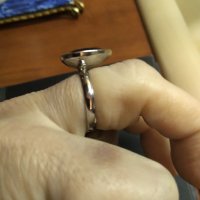 Нов пръстен мед стомана с фасетиран аметист , снимка 6 - Пръстени - 35164734