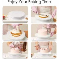 Въртяща стойка за торти и сладкиши, снимка 6 - Аксесоари за кухня - 32196758
