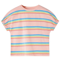 Детска тениска, праскова, 116（SKU:11461, снимка 1 - Детски тениски и потници - 44807280