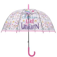 Автоматичен детски прозрачен чадър за дъжд еднорог Dream Like Unicorn 80,5 см, снимка 2 - Чадъри - 42875027
