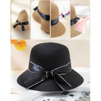 Елегантна и модерна сламена шапка с пандела, снимка 5 - Шапки - 44434818