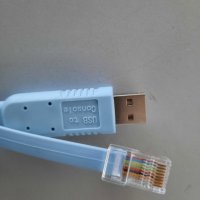 Cisco сериен конзолен кабел USB-RJ45, Сonsole cable, снимка 3 - Друга електроника - 38528882